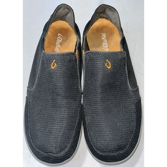 Olukai Nohea Mesh Loafer‎ Men US 12 Charcoal Slip On Shoe Classic Casual - Picture 9 of 9